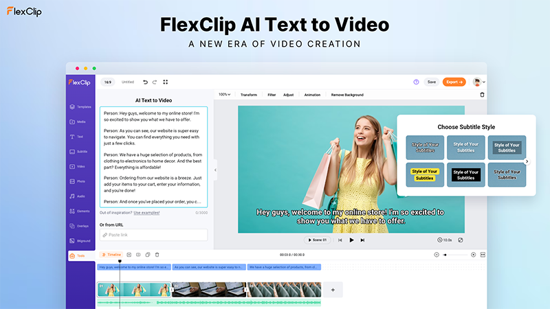 flexclip video maker