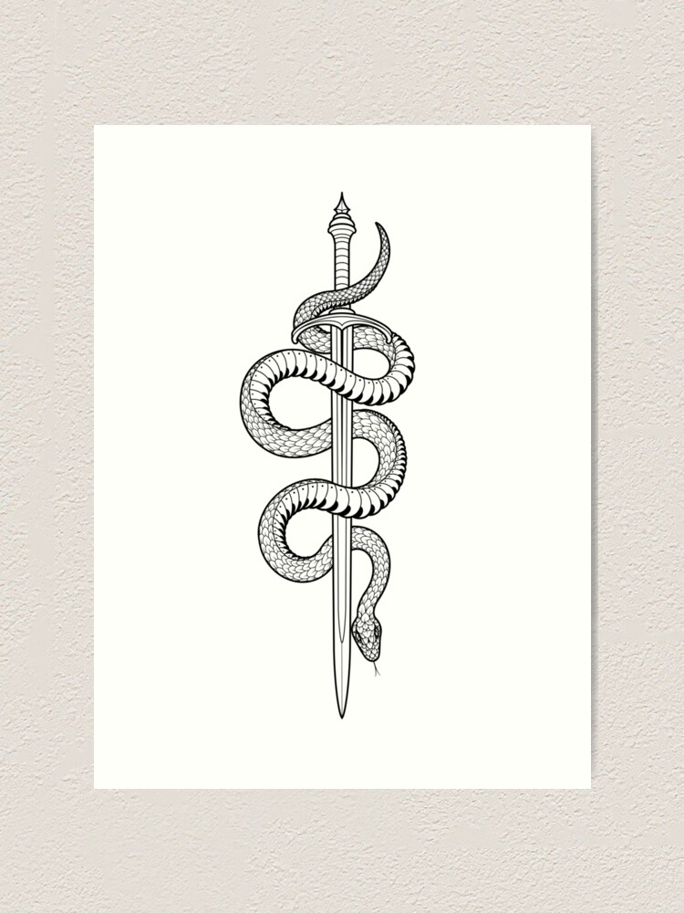 snake and sword tattoo