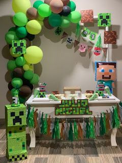 decoracion minecraft cumpleaños