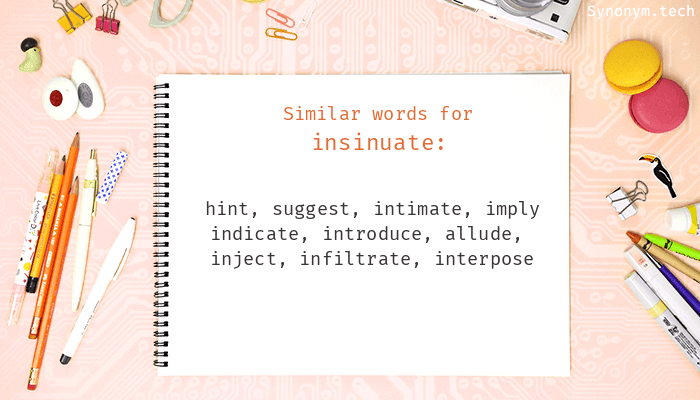 insinuate synonym