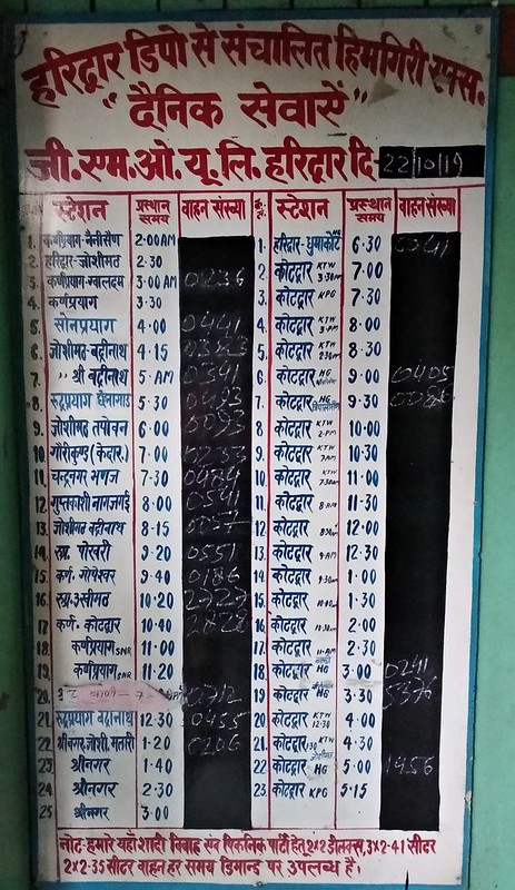 isbt delhi to rishikesh bus timings