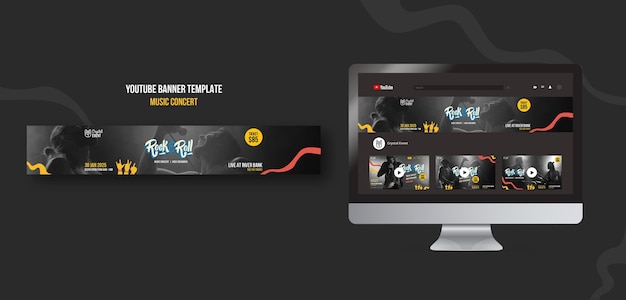 youtube banner psd