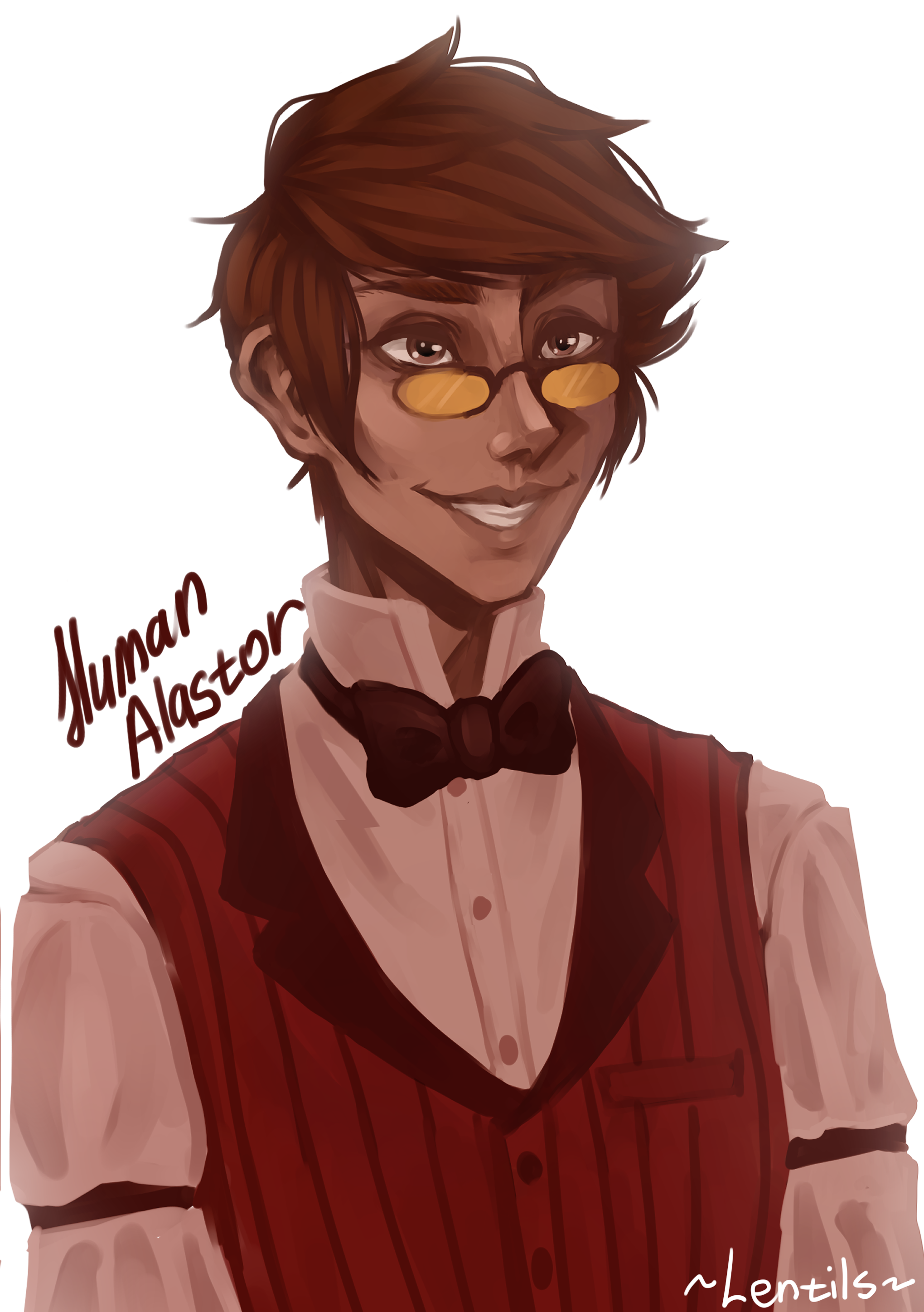 alastor hazbin hotel human