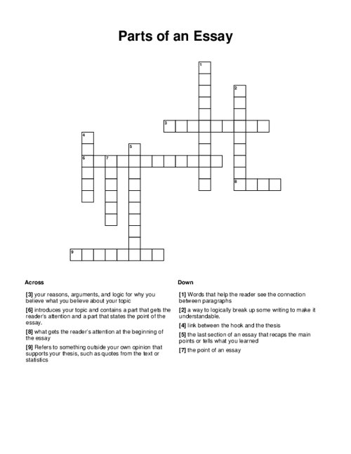 last part crossword