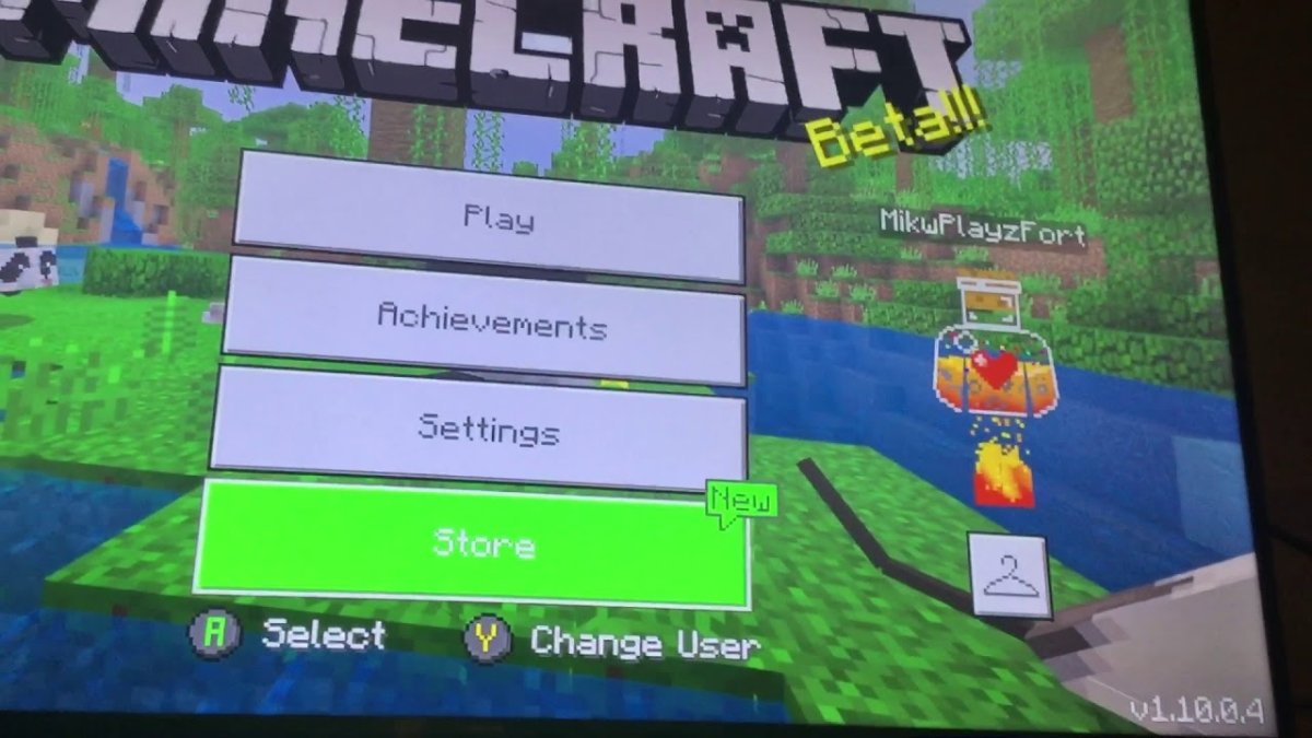 how to split screen on minecraft xbox