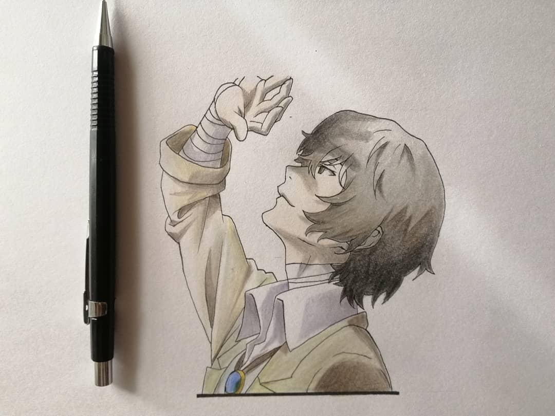 dazai drawing