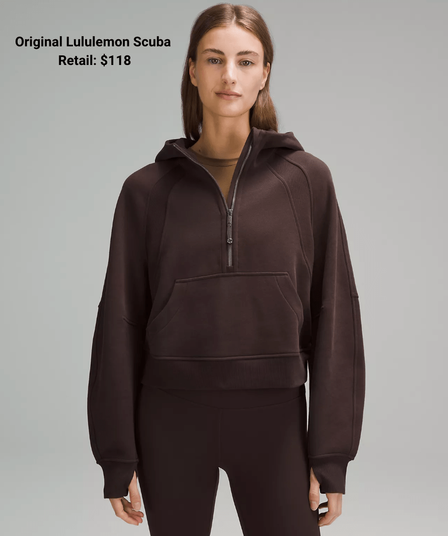 lululemon quarter zip scuba