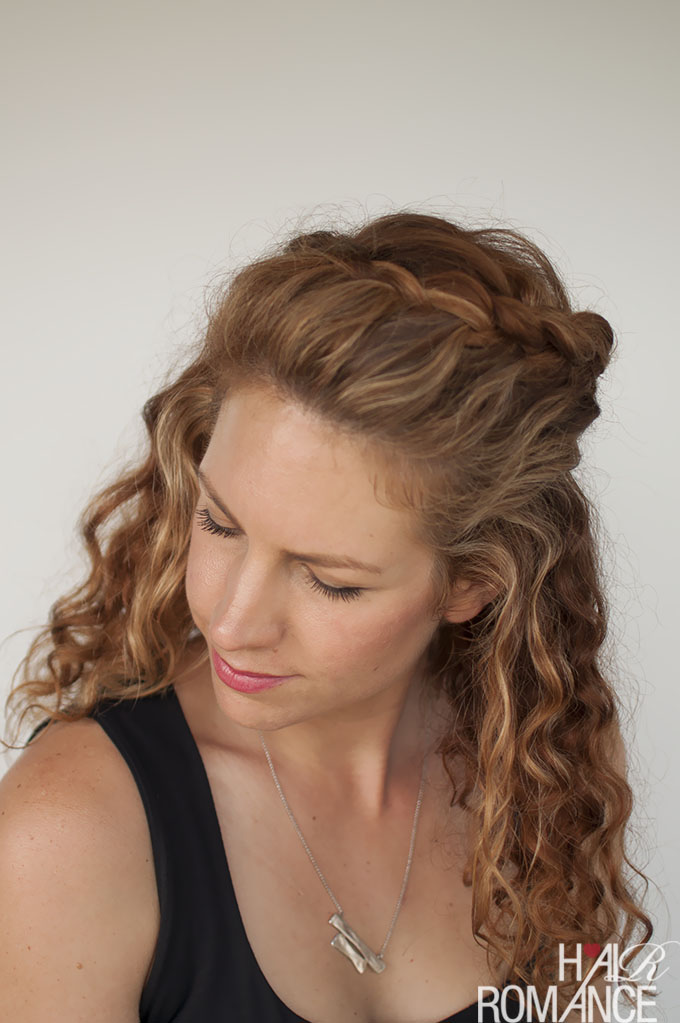curly hair hairstyles with braids