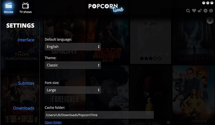 popcorn time and chromecast