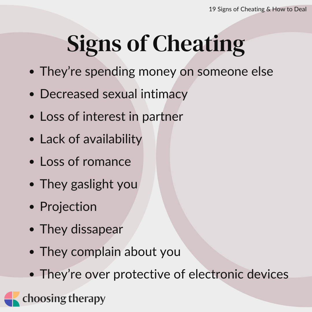 signs of cheating wife guilt