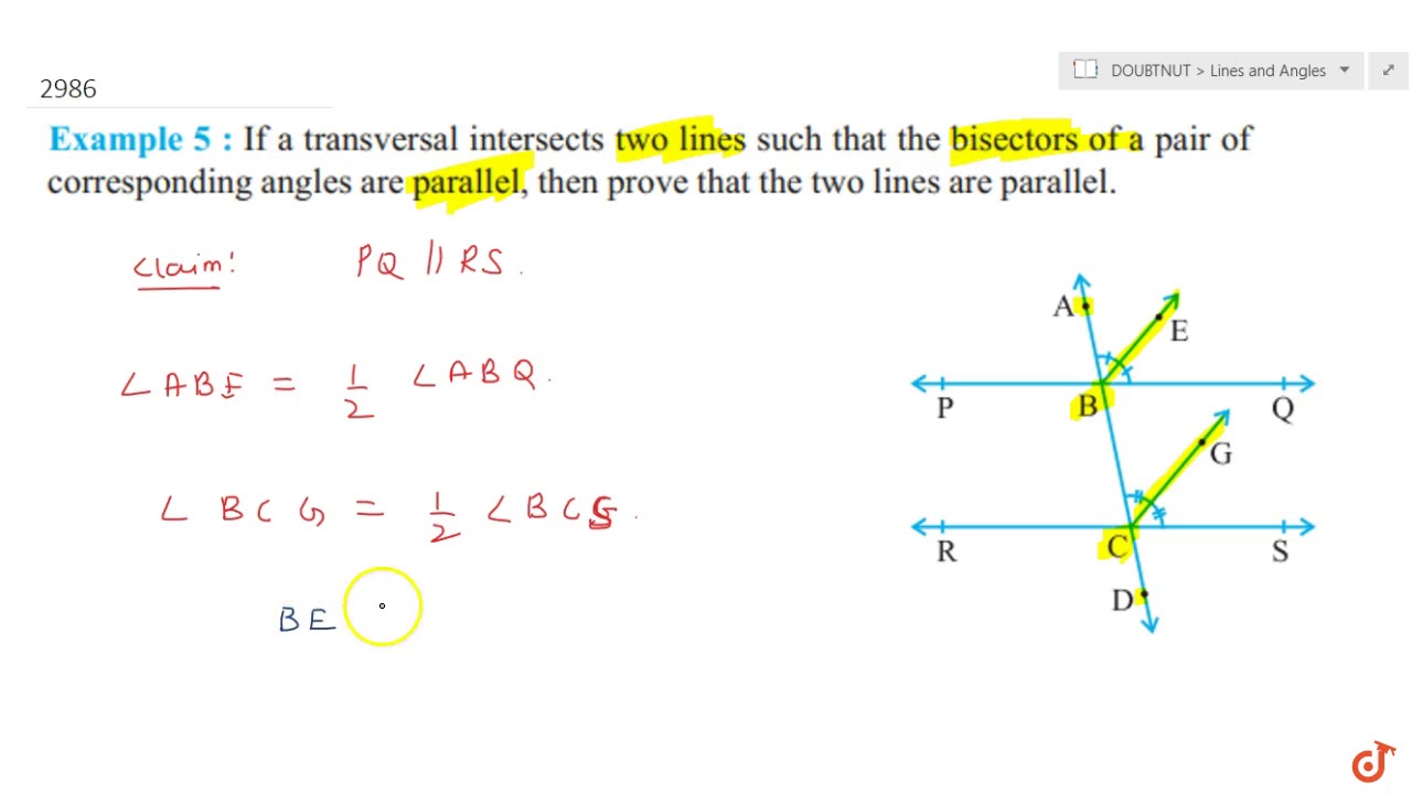 if a transversal intersects two lines