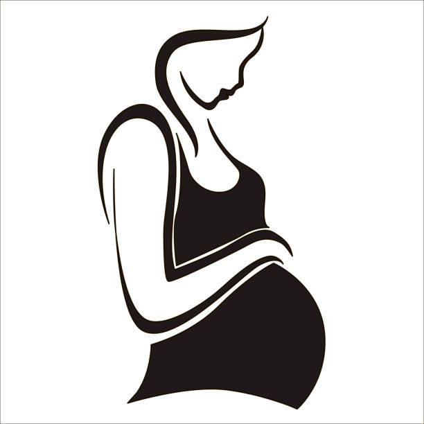 pregnant lady clipart