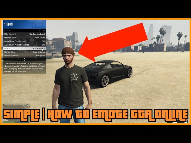 gta v emote button pc