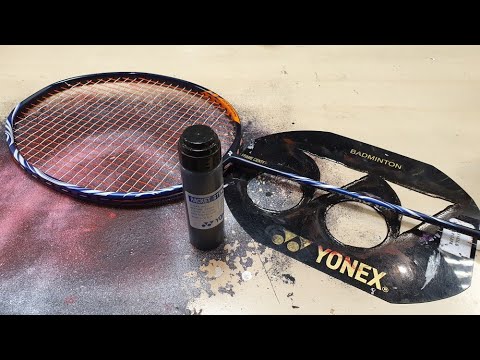 how to repaint badminton racket