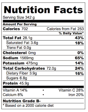 soba noodles nutrition info