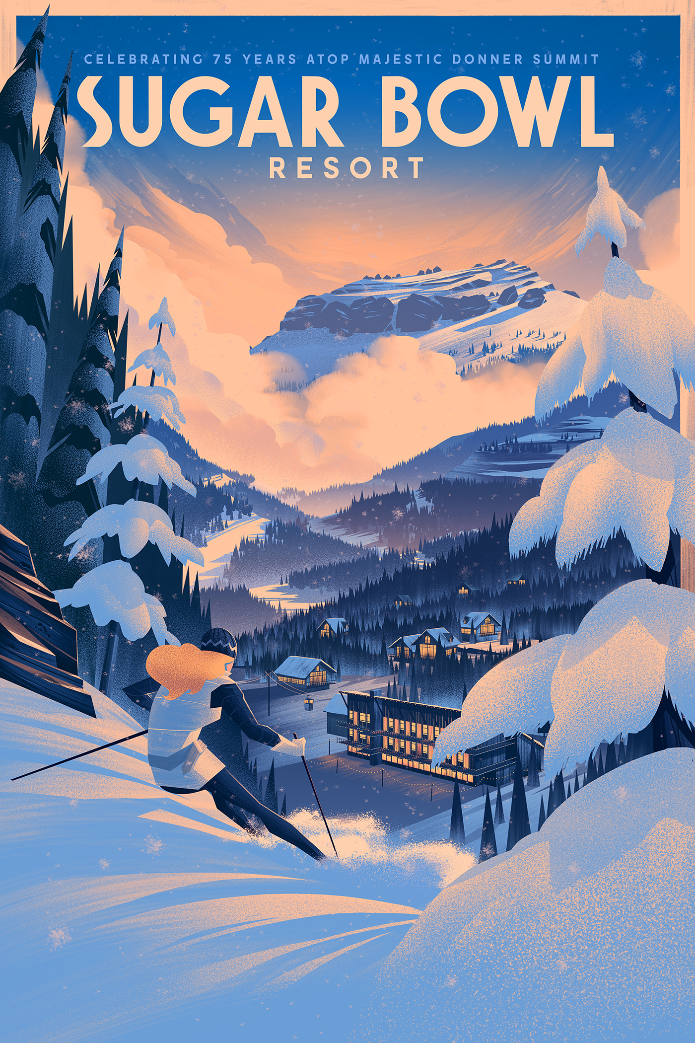 vintage ski resort posters