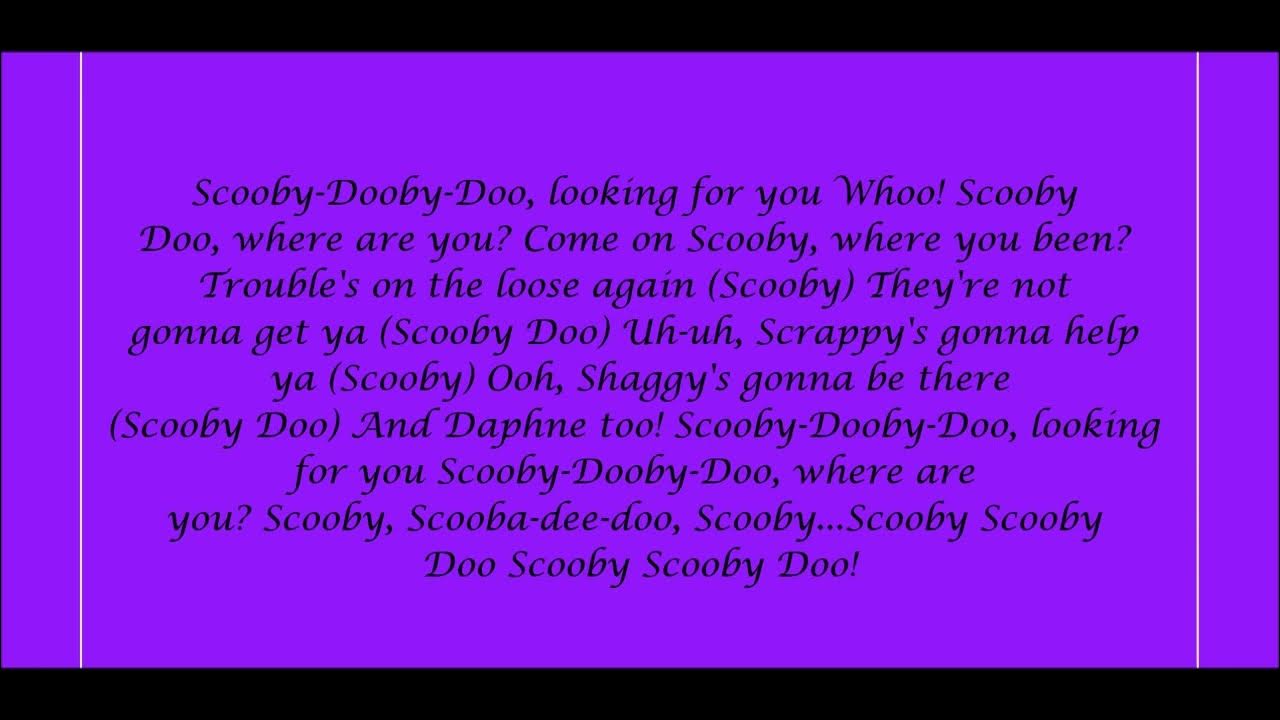 scooby lyrics