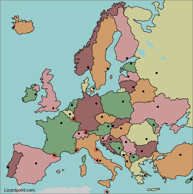 capitals of europe sporcle