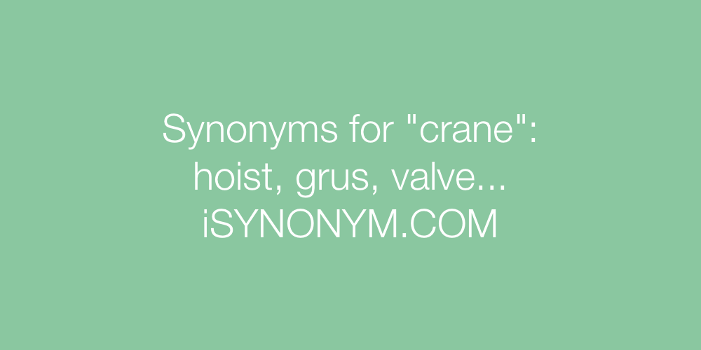 crane synonym