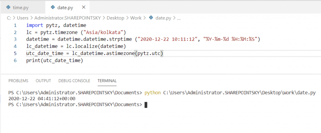 python string to datetime