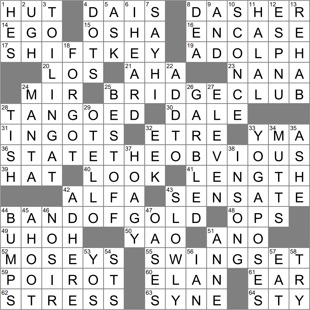 bearing crossword clue 4 letters