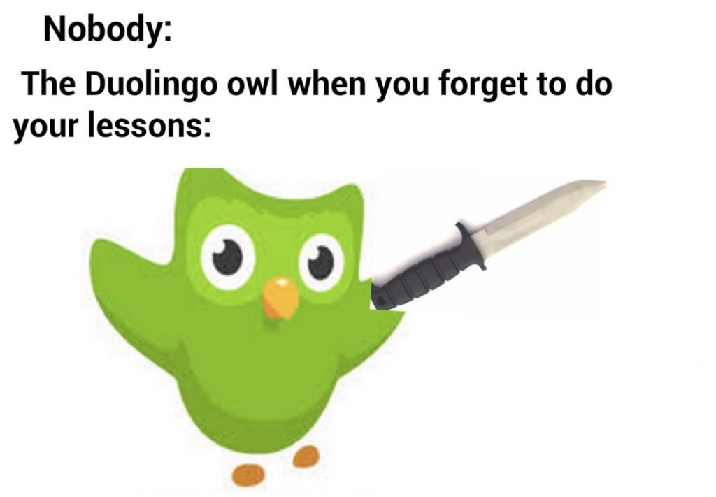 does duolingo actually threaten you