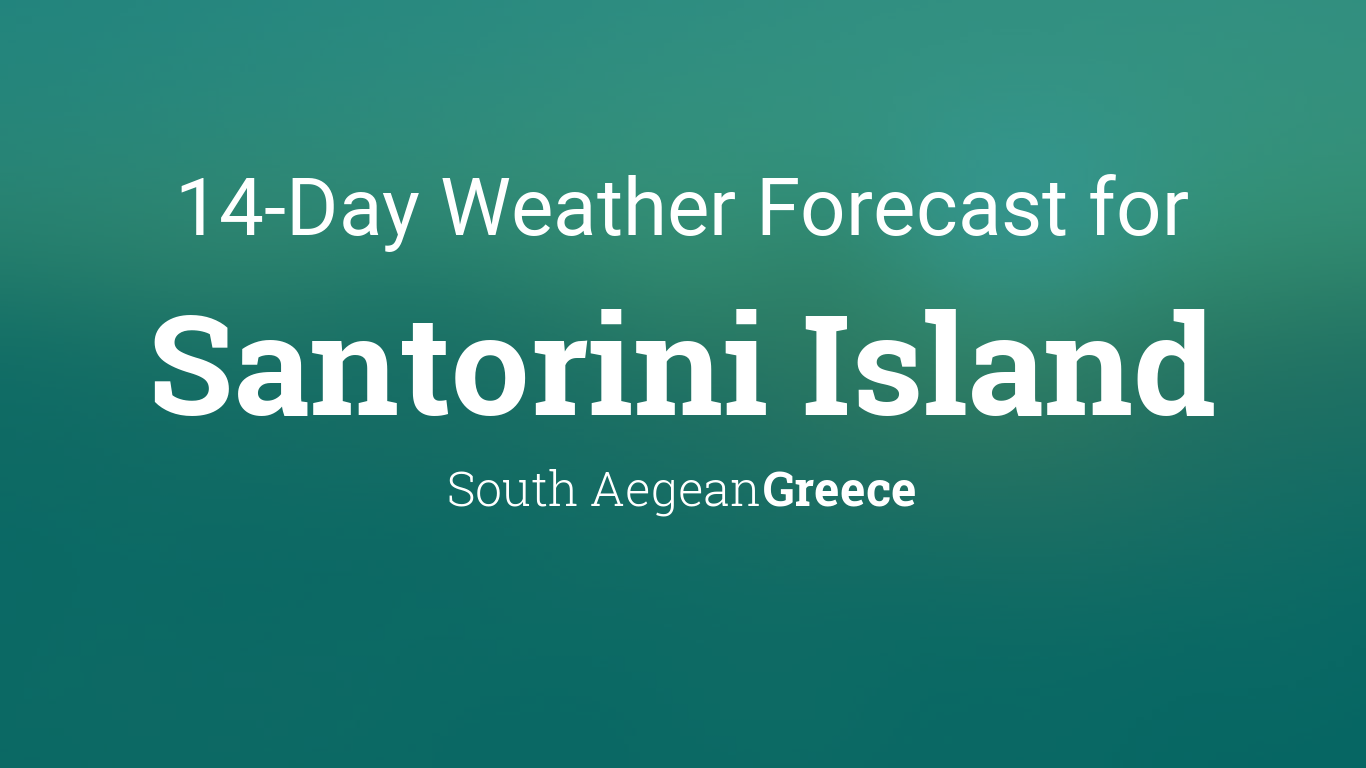 14 day weather in santorini