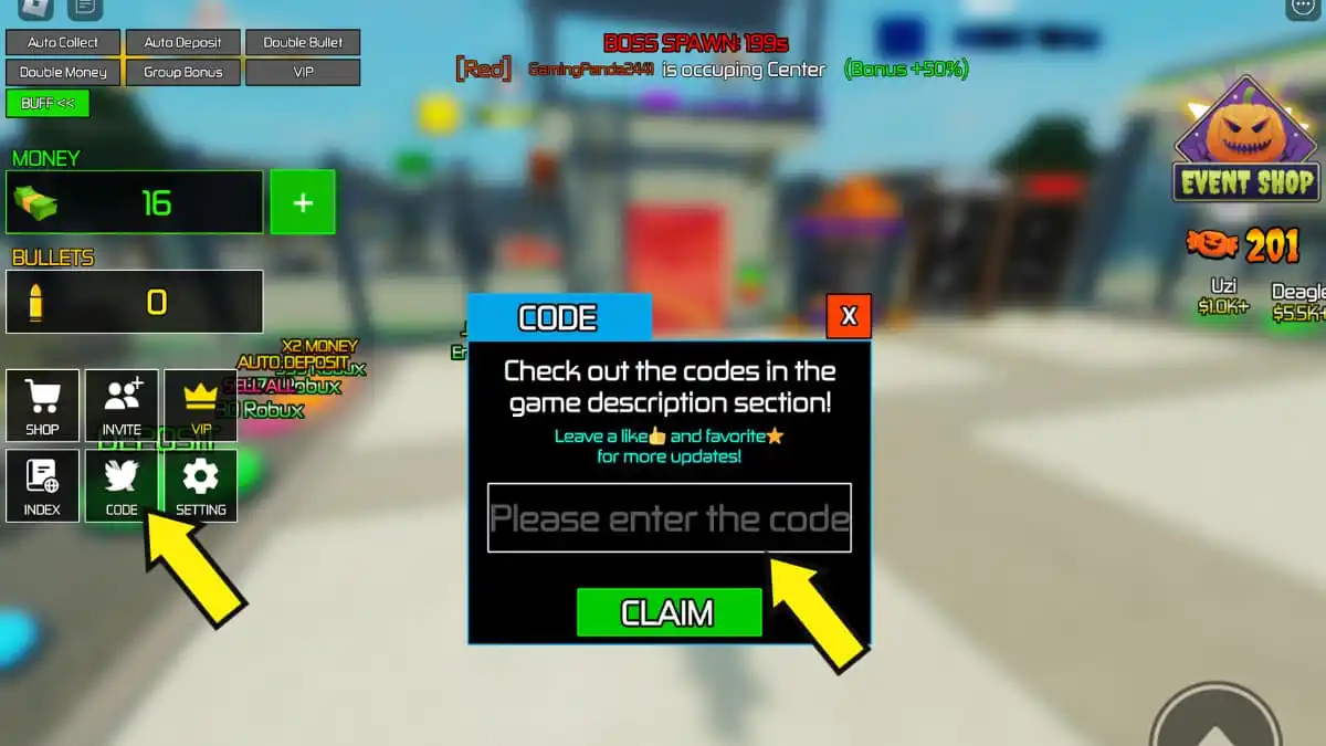 gun merge tycoon codes