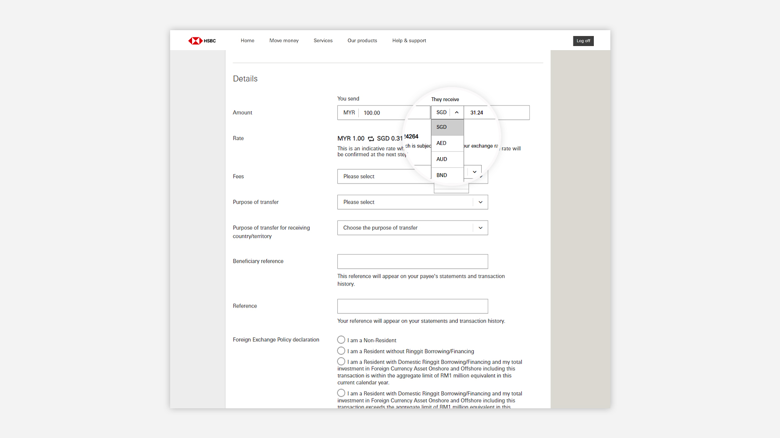 hsbc bank international limited swift code