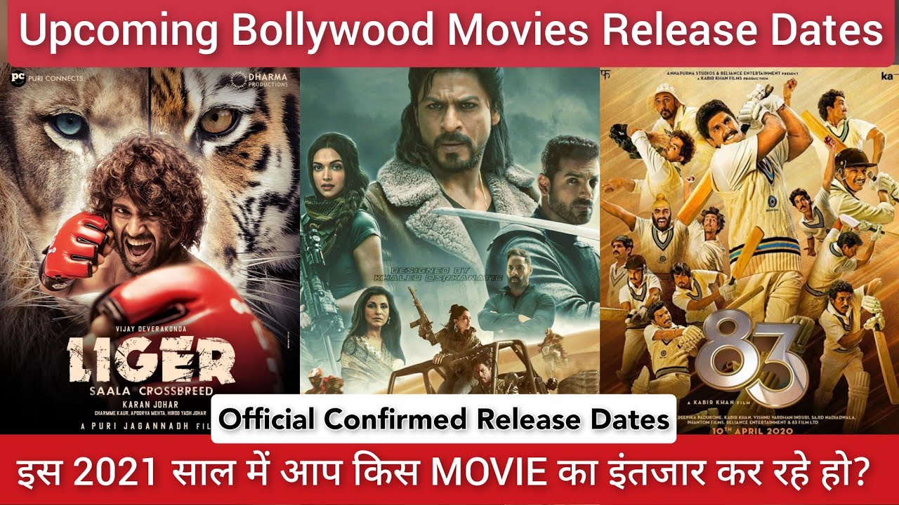 bollywood movie calendar 2021