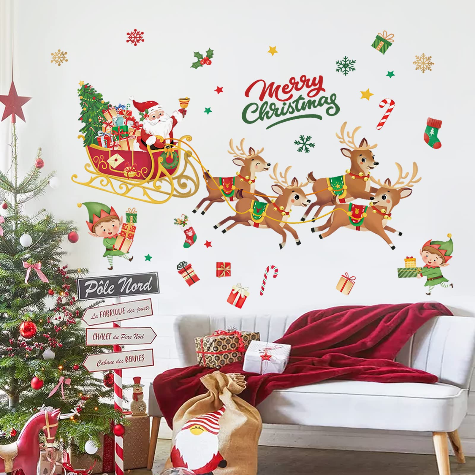 christmas wall stickers