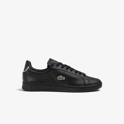 mens black lacoste trainers