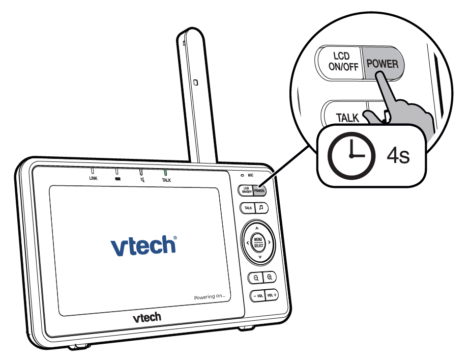 vtech temperature not showing