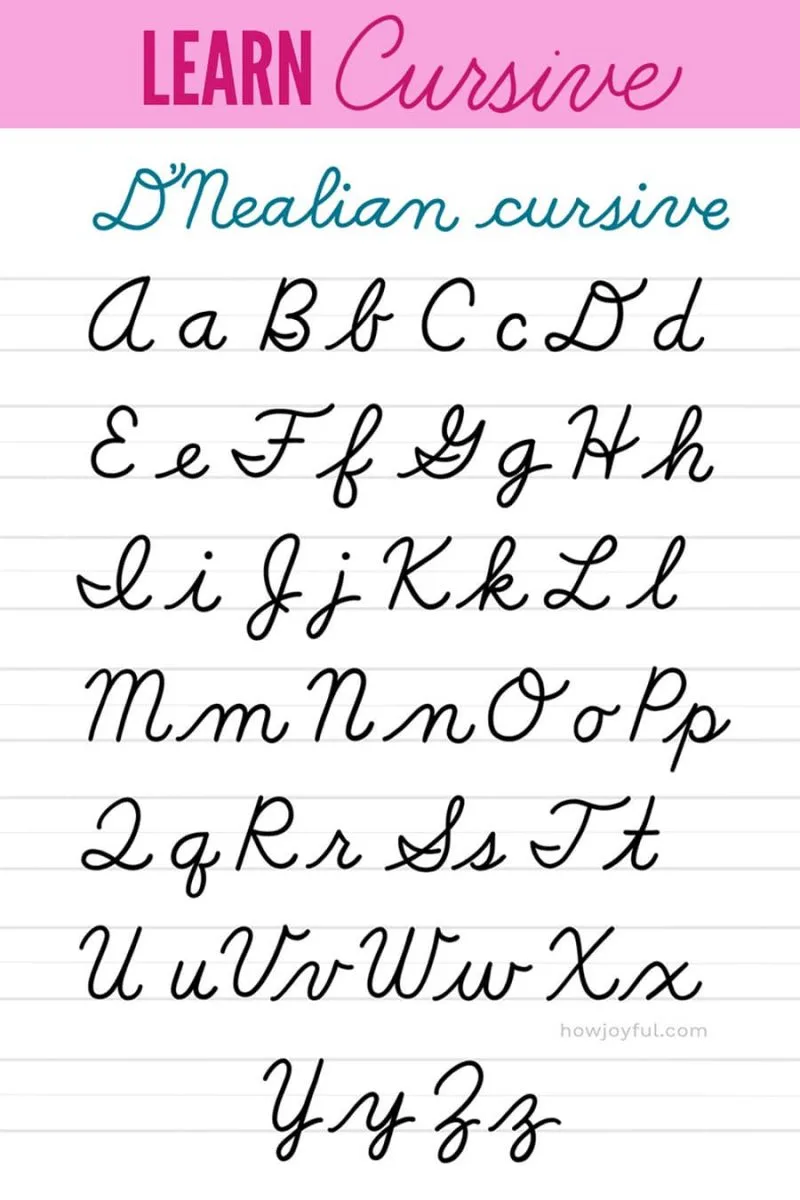 cursive letter