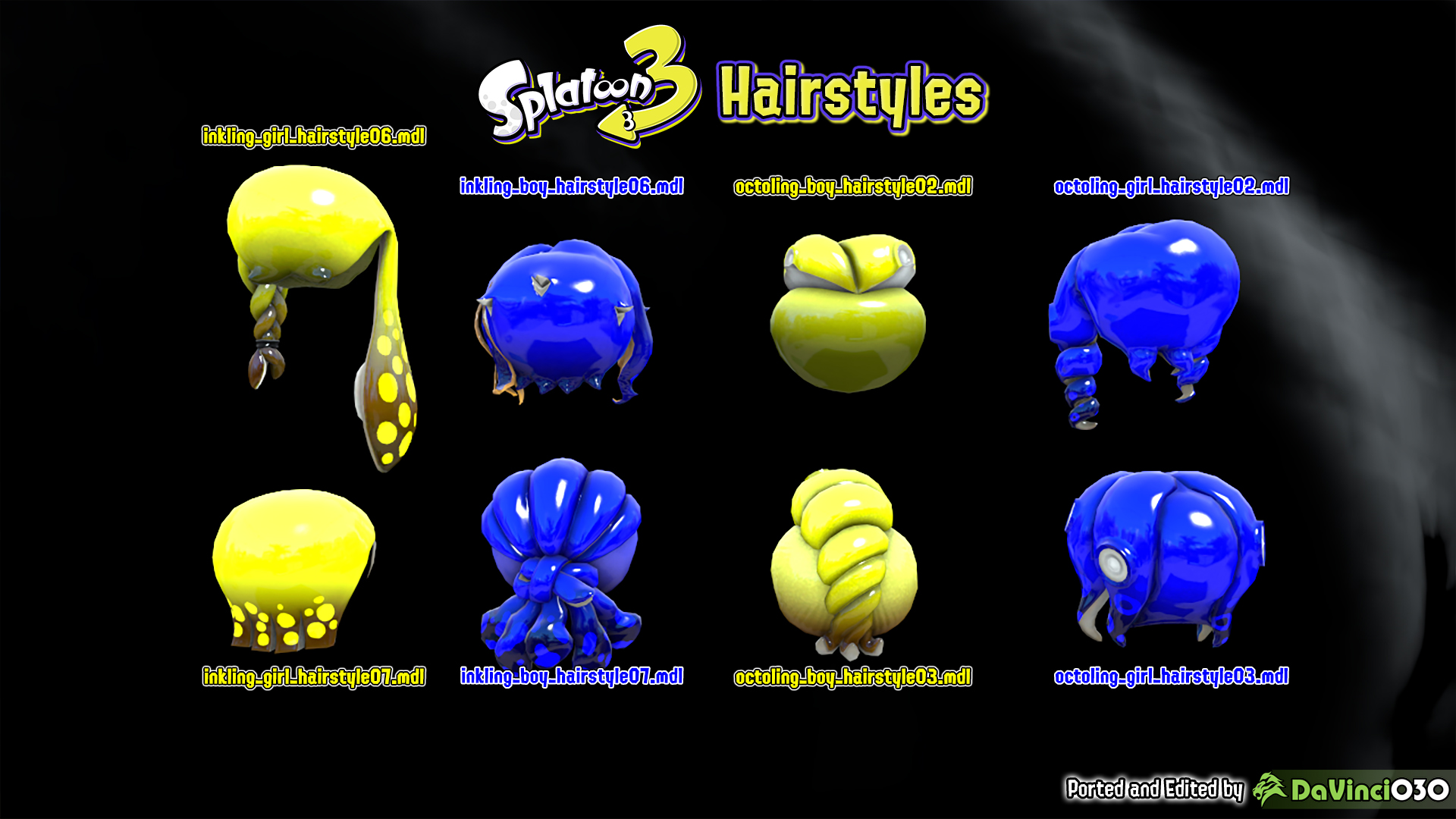 splatoon 3 hairstyles