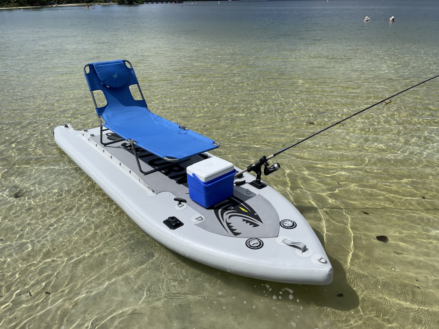 paddle board with a motor