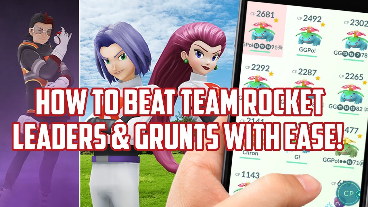 how to beat team rocket pokemon go