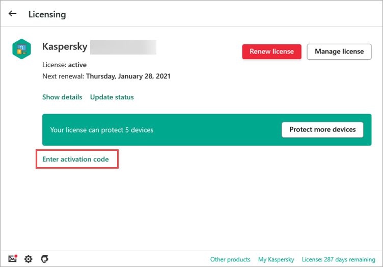 kaspersky trial version activation code