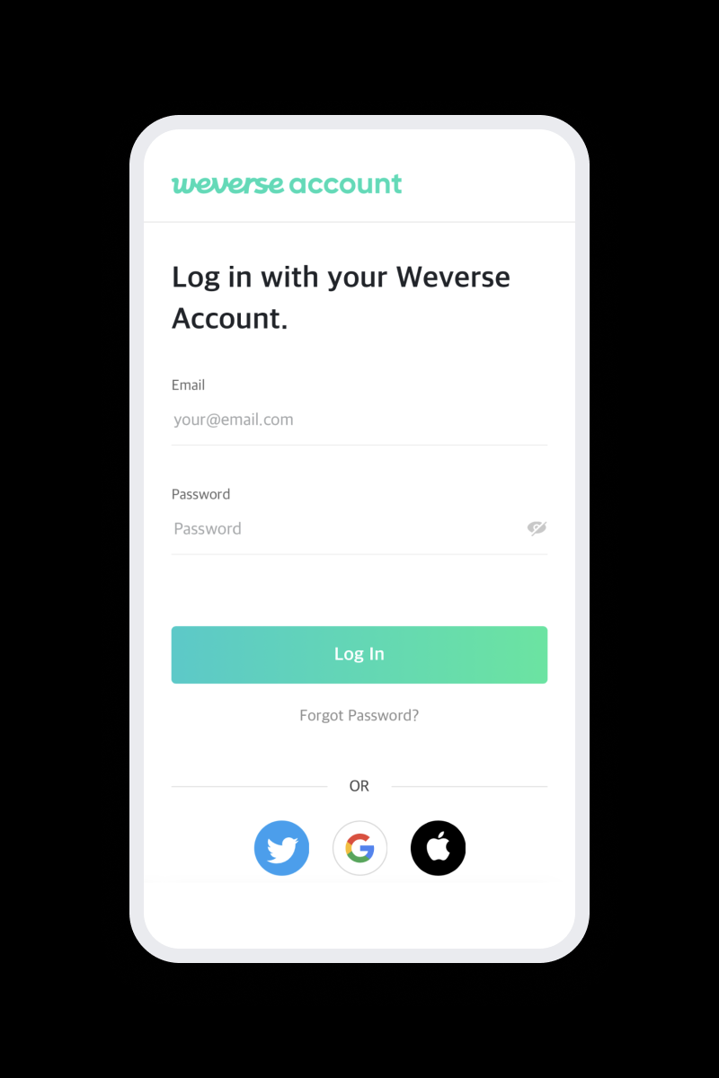 weverse log in