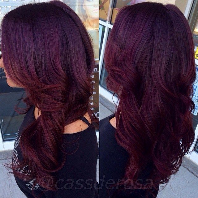 purple maroon hair color