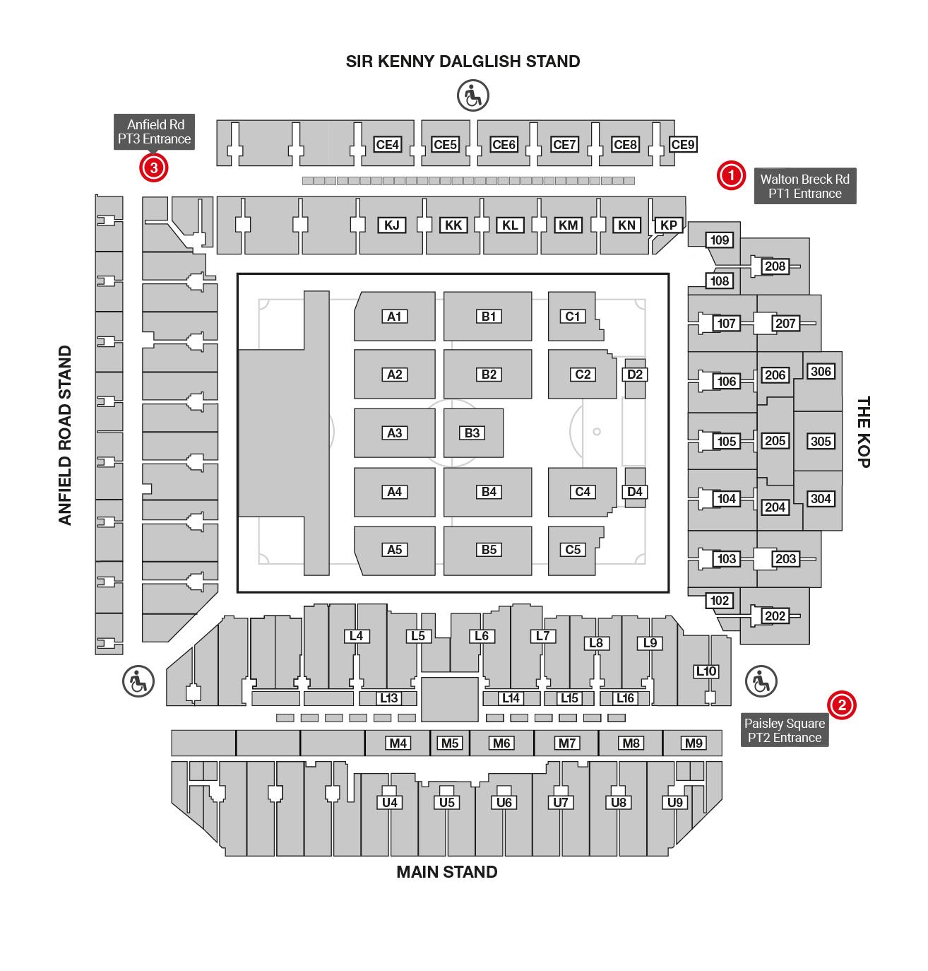 anfield stadium seating plan concert