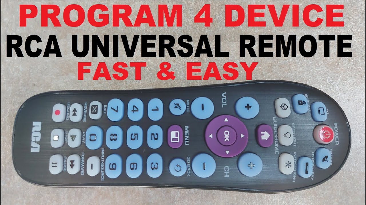 rca universal remote how to