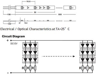 led strip light circuit diagram