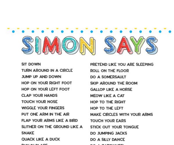 simon says english lyrics