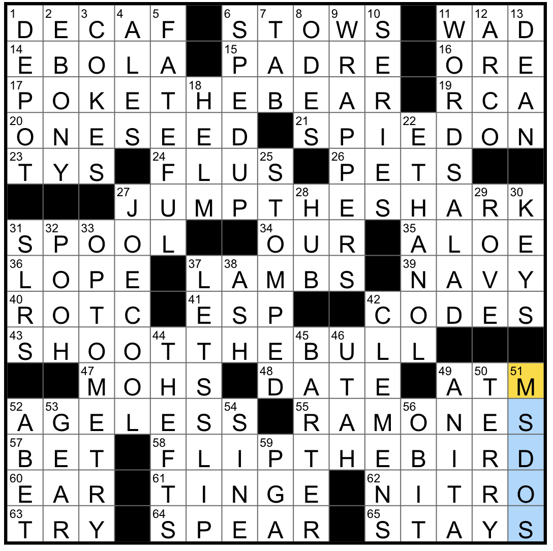 rudely nonchalant crossword