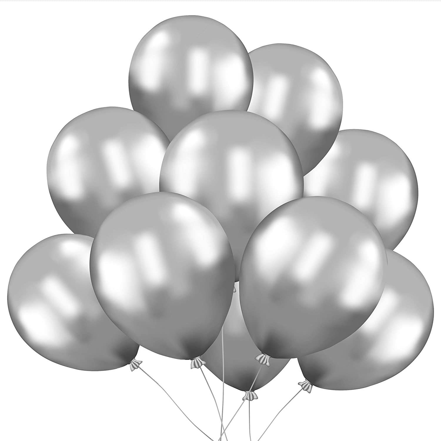 silver balloons