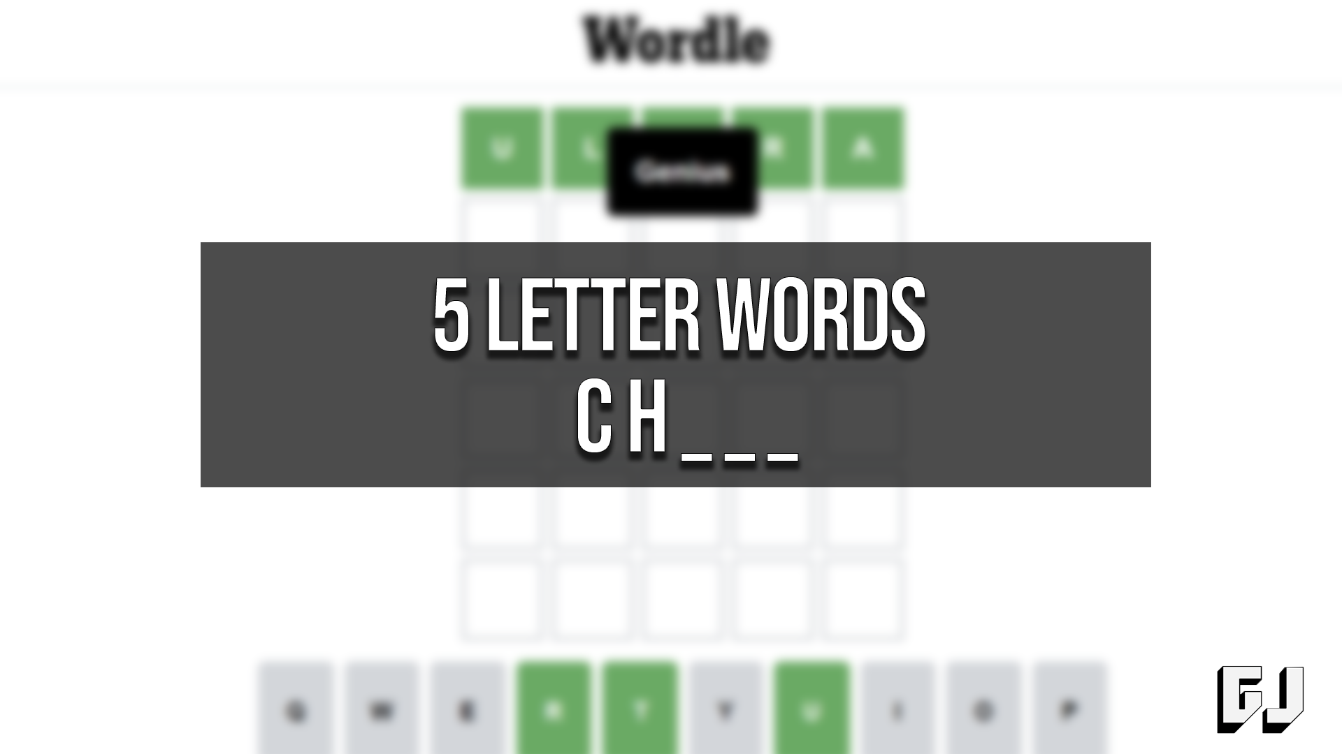 five letter words that start with ch