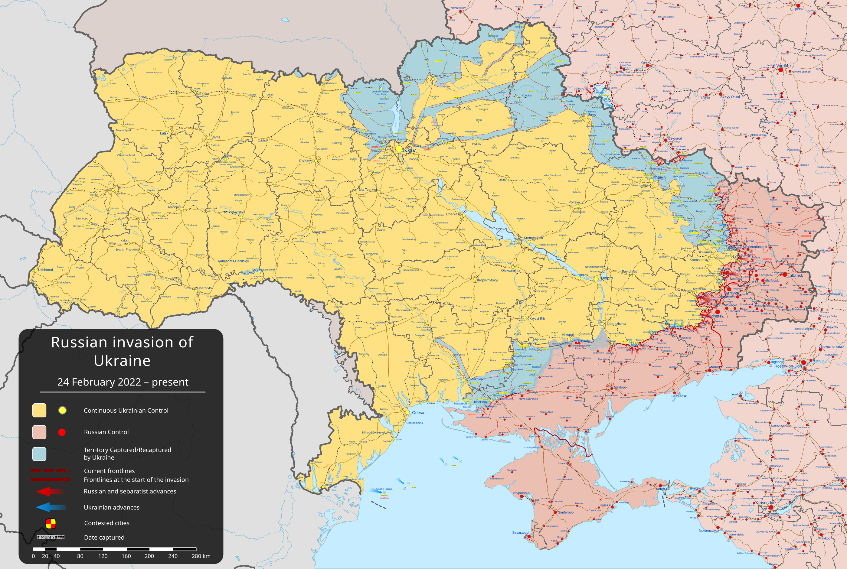 live map ukraine invasion