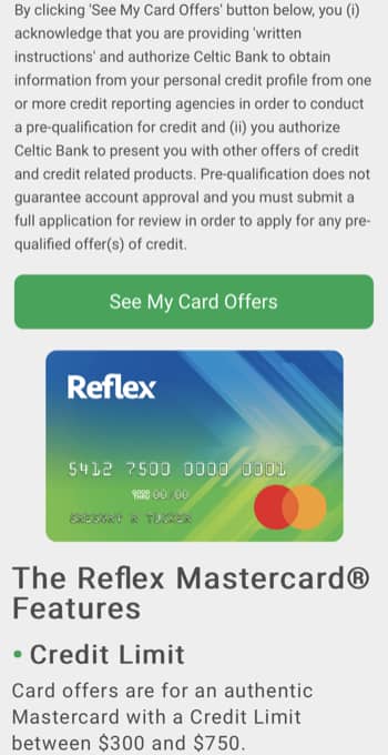 reflex credit card complaints