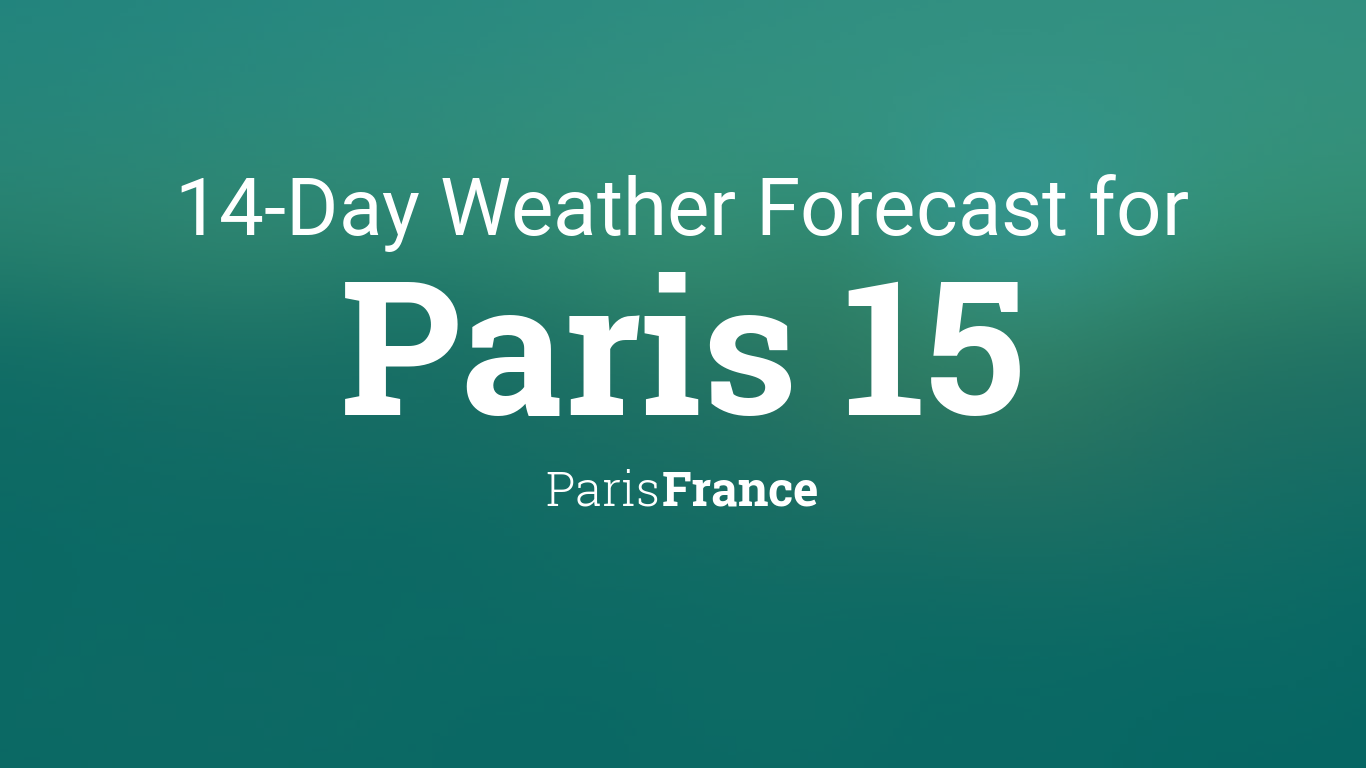 paris weather forecast 7 days